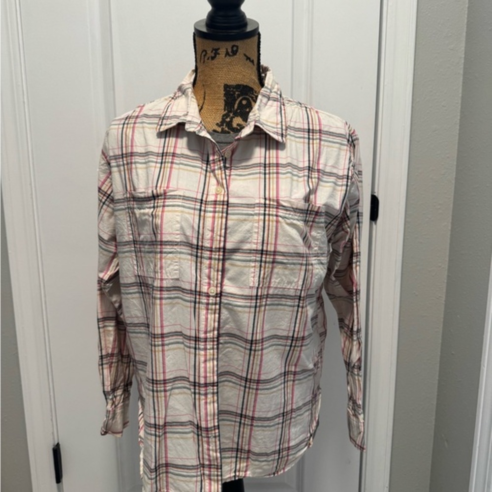 Loft Multicolor Plaid Shirt